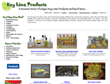 Tablet Screenshot of keylimeproducts.com